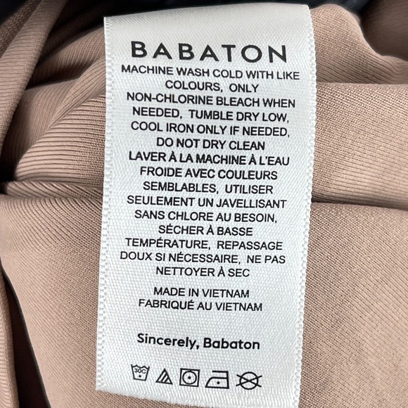 Aritzia Babaton Nude Contour Dress Womens Pullover Stretch Sleeveless Size Large - Picture 7 of 9